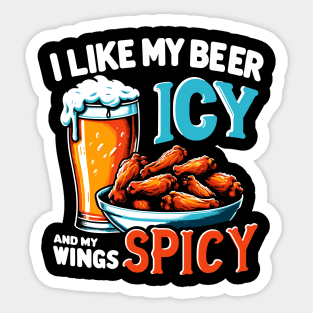 Beer Chicken WIngs Party Pub Crawl Bar Game Night Novelty Funny Beer Sticker